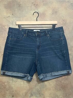 Sonoma Dark Blue Roll-Cuff Denim Shorts